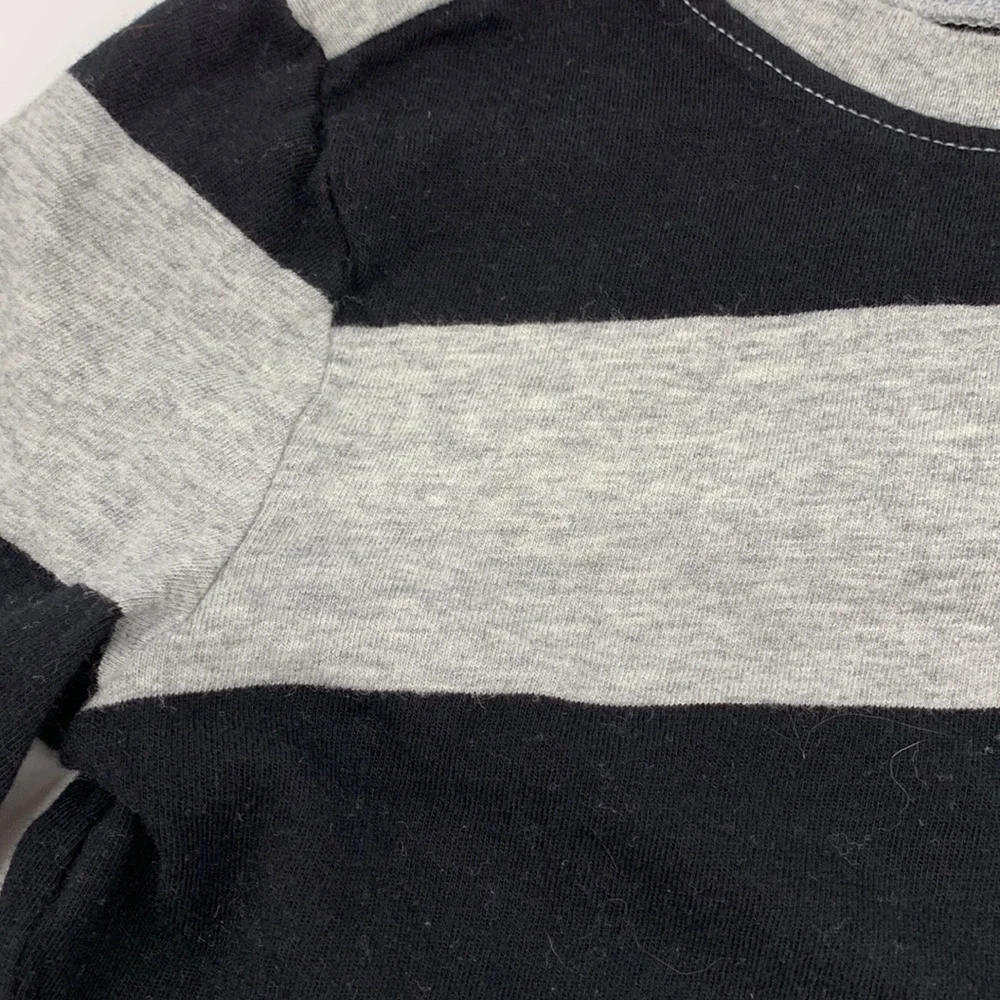 Two Piece Bundle -Old Navy Red & Gray and Black & Gray Long Sleeve Shirts size 5
